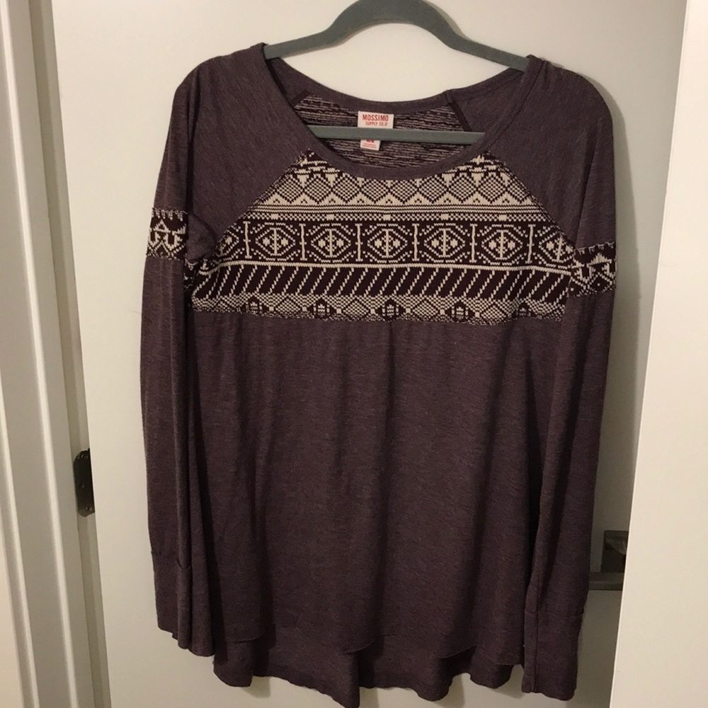 Purple Aztec Long Sleece